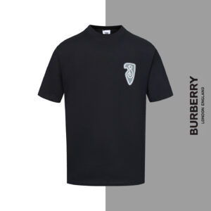 Burberry small warhorse print letter round neck short sleeves