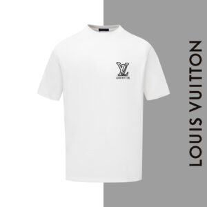 LV multi-letter embroidered round neck short sleeves