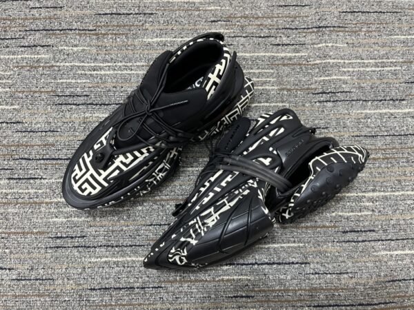 Balmain B-Bold monogram-print sneakers