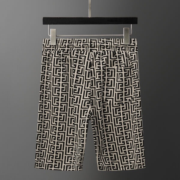 BALMAIN 24th spring and summer new jacquard fabric casual shorts