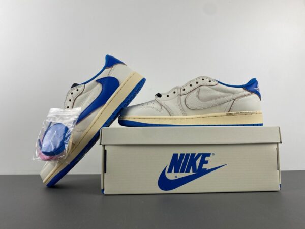 Jordan 1 Low OG Fujiwara Hiroshi 2.0 Lightning White Blue - Image 3