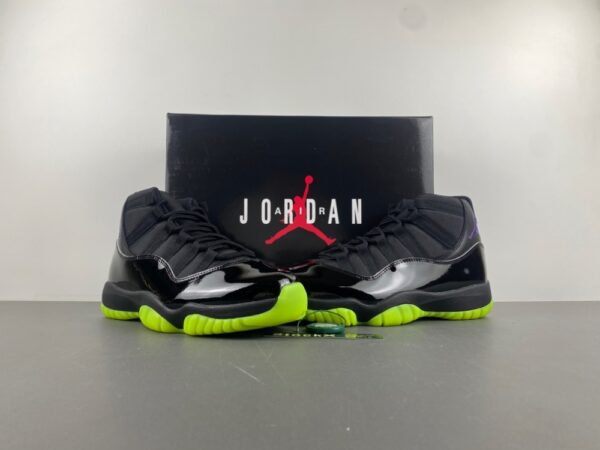 Air Jordan 11 black fluorescent green