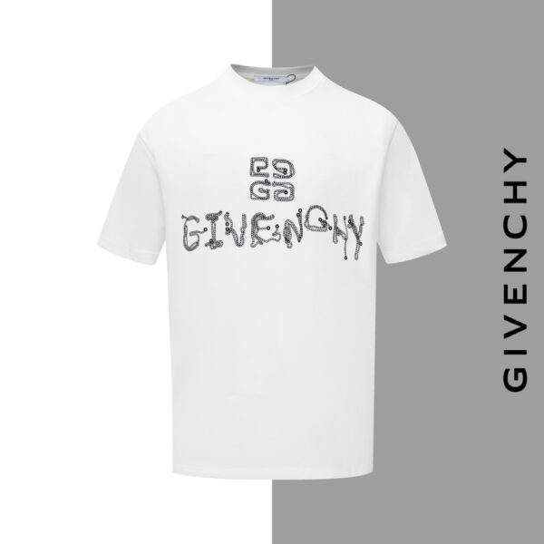 Givenchy embroidered logo lettering crew neck short sleeves
