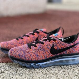 Nike Flyknit Air Max – Red/Black – Max Air Cushion Shock Absorption Sports Running Shoes