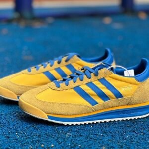 adidas SL 72 RS Retro – Yellow/Blue – Lightweight Low-Top Sports Casual Shoes