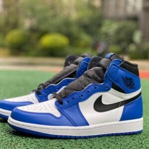 Air Jordan 1 OG High “Small Lightning” – White/Blue – High-Top Basketball Shoes