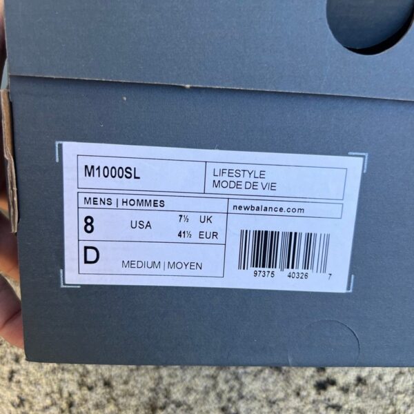 New Balance M1000 Silver/Black - Image 3