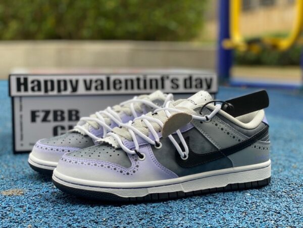 Nike Dunk Low “Black Purple Strap”