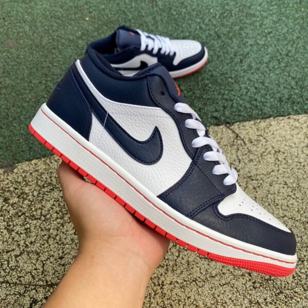 Air Jordan 1 Low “Midnight Blue” Retro Basketball Shoes - Image 10