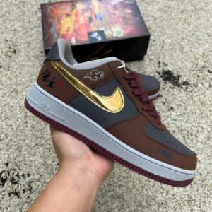 Nike Air Force 1 BY YOU “Black Goku Brown”