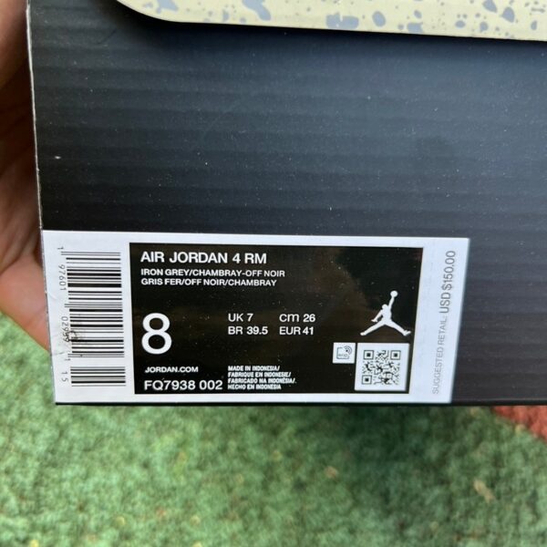 Nike Air Jordan 4 RM "Black and Gray" - Image 2