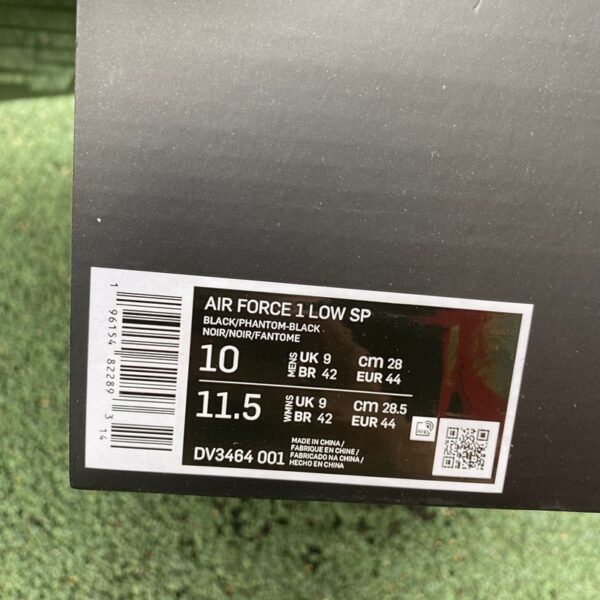 Nike Air Force 1 AMBUSH Black Special Edition Shoes - Image 12