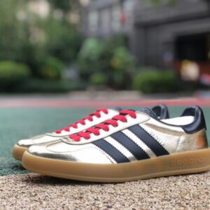 Adidas x Gucci Gazelle “Gold Red Black”