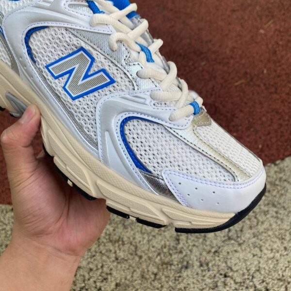 New Balance MR530 White/Blue (Distressed) - Image 4