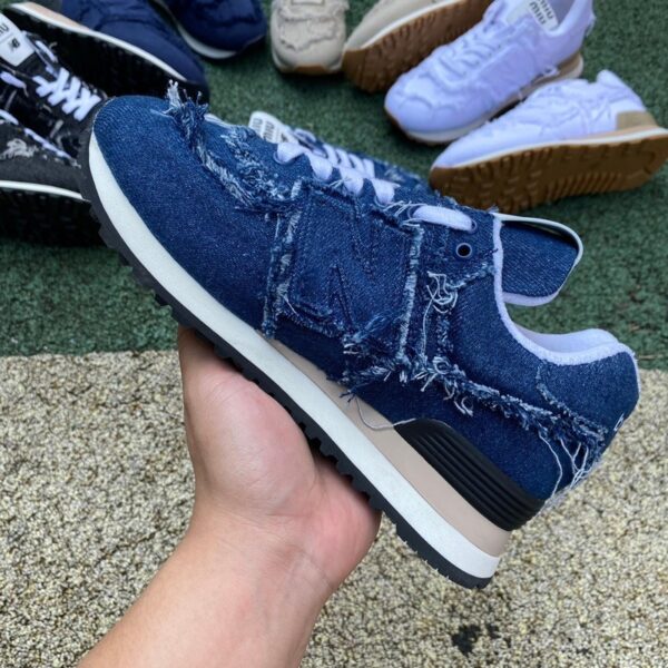 New Balance x Miu Miu NB574 Denim Blue (Women) - Image 9
