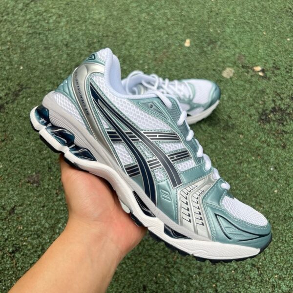 Asics Gel-Kayano 14 Beige/Silver/Green (Premium) - Image 4