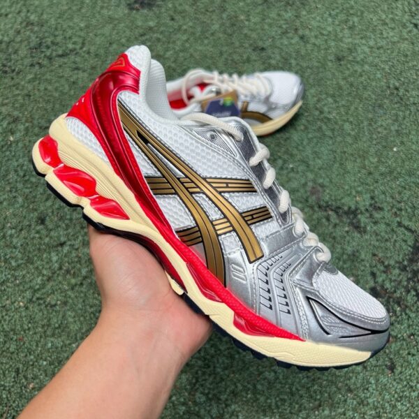 Asics Gel-Kayano 14 Cream/Silver/Green (Premium) - Image 9