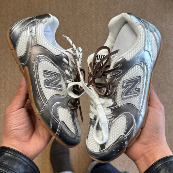 New Balance x Miu Miu NB530 Silver/Gum Sole - Image 4