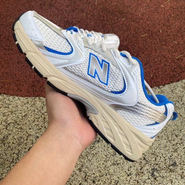 New Balance MR530 White/Blue (Distressed) - Image 8