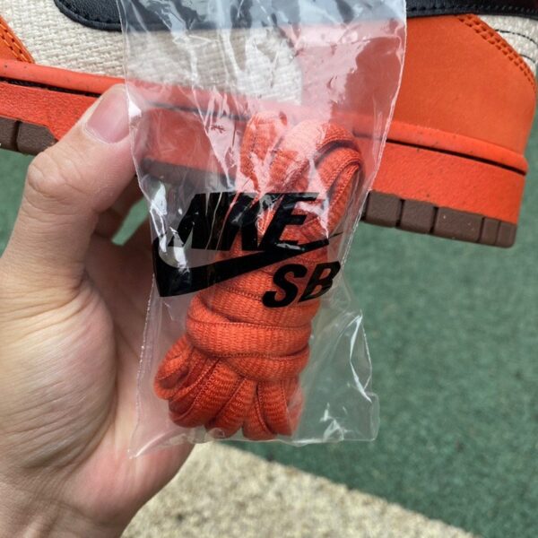 Nike Dunk SB Low Premium “Un-Hemp” – Orange/White/Black – Low-Top Sneakers – 313170-101 - Image 2