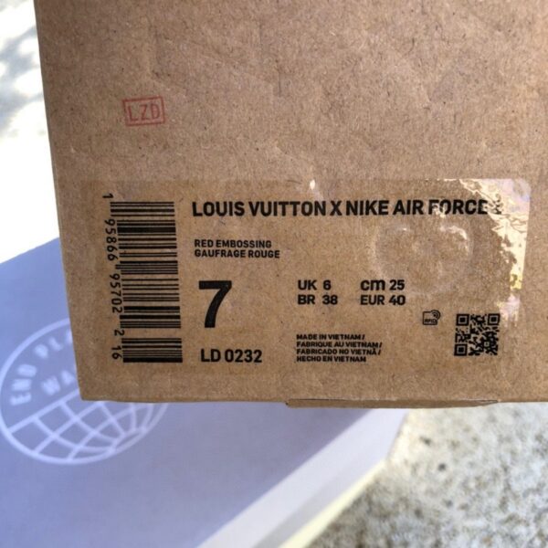 Louis Vuitton x Off-White x Nike Air Force 1 “LV OW Collab” - Image 11
