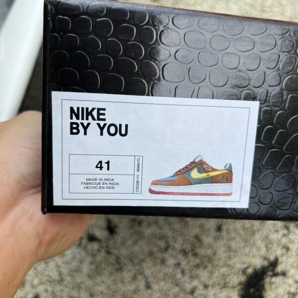 Nike Air Force 1 BY YOU “Black Goku Brown” - Image 2