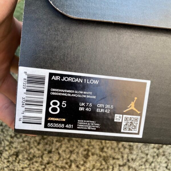 Air Jordan 1 Low “Midnight Blue” Retro Basketball Shoes - Image 2