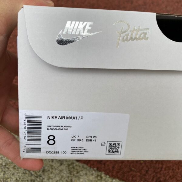 Nike Air Max 1 x Patta “White Grey Waves” - Image 2