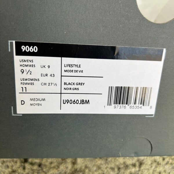 New Balance 9060 “Black Grey” – Pure Original - Image 2