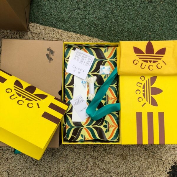 Adidas x Gucci Gazelle “Gold Red Black” - Image 2