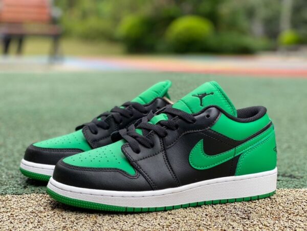 Air Jordan 1 Low “Black Green Toe” – DT Pure Original Basketball Shoes - Image 2