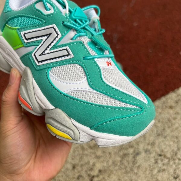 New Balance 9060 “White Aqua Green” – Kids - Image 3