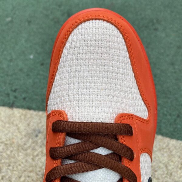 Nike Dunk SB Low Premium “Un-Hemp” – Orange/White/Black – Low-Top Sneakers – 313170-101 - Image 4