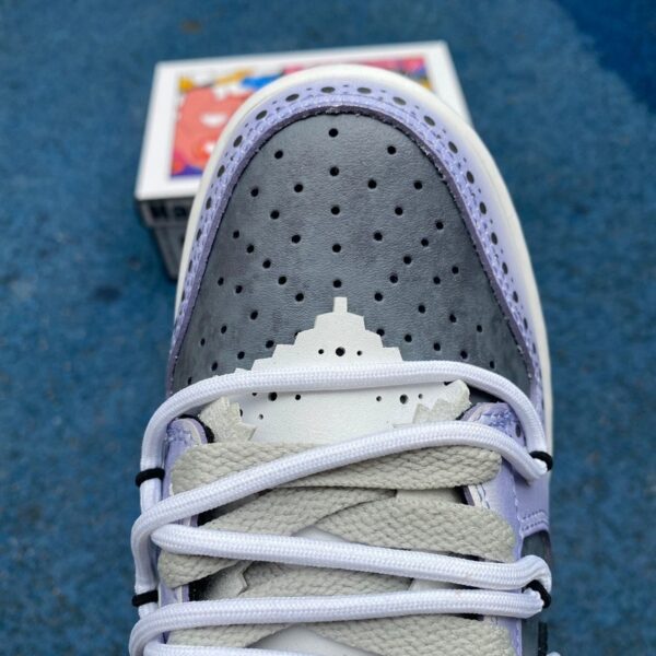 Nike Dunk Low “Black Purple Strap” - Image 4