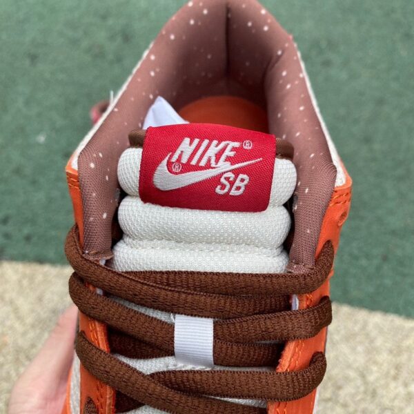 Nike Dunk SB Low Premium “Un-Hemp” – Orange/White/Black – Low-Top Sneakers – 313170-101 - Image 5