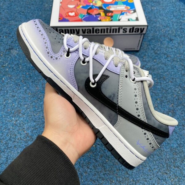 Nike Dunk Low “Black Purple Strap” - Image 7