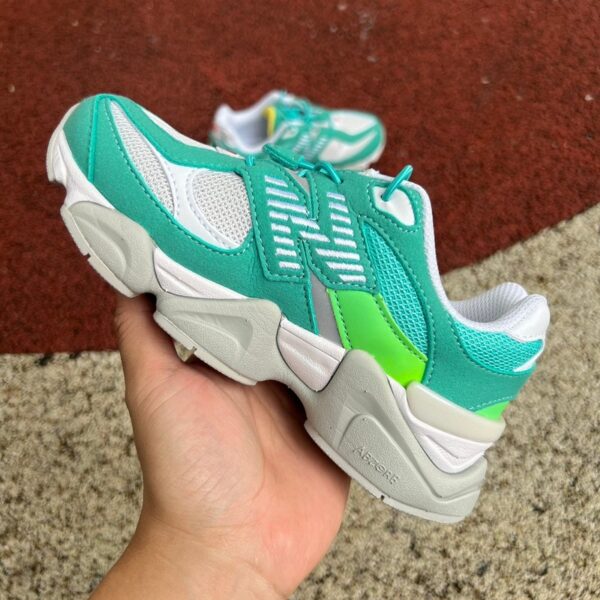 New Balance 9060 “White Aqua Green” – Kids - Image 7