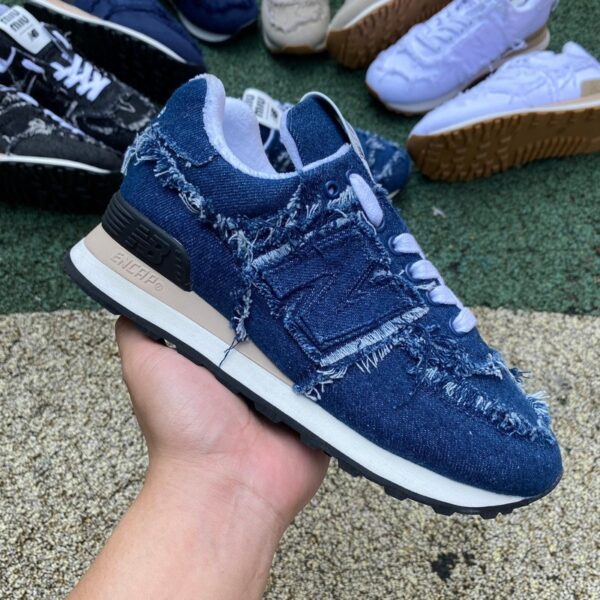 New Balance x Miu Miu NB574 Denim Blue (Women) - Image 3