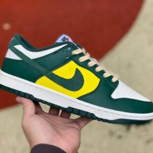 Nike Dunk Low "White Green Yellow" Small Brazilian