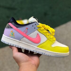 Nike SB Dunk Low "Be True" (Yellow, White, Pink, and Rainbow Theme)