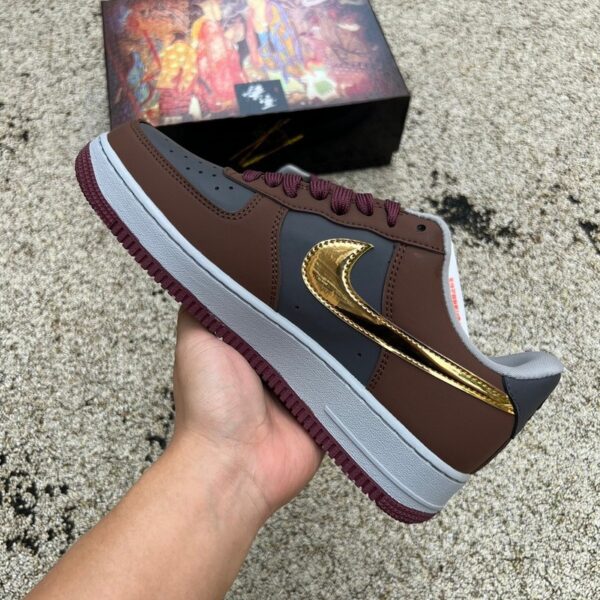 Nike Air Force 1 BY YOU “Black Goku Brown” - Image 8
