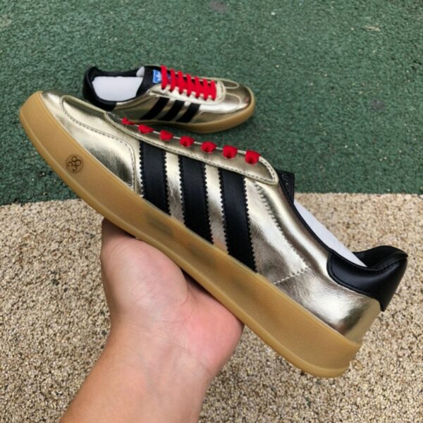 Adidas x Gucci Gazelle “Gold Red Black” - Image 8