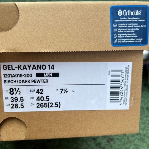 Asics Gel-Kayano 14 White/Green/Silver (Premium) - Image 3