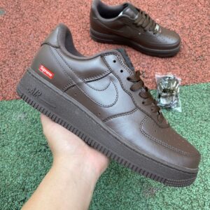 Supreme x Nike Air Force 1 Low “Brown” – AF1 – Pure Original Sneakers – CU9225-200