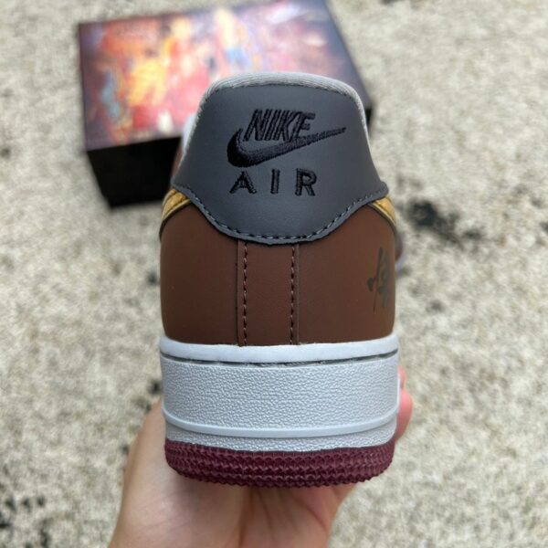 Nike Air Force 1 BY YOU “Black Goku Brown” - Image 9
