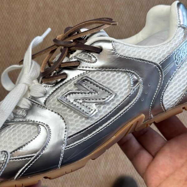 New Balance x Miu Miu NB530 Silver/Gum Sole - Image 8