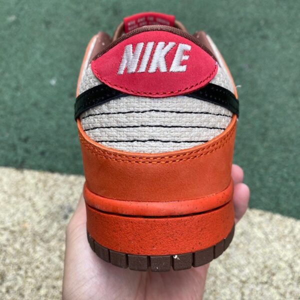 Nike Dunk SB Low Premium “Un-Hemp” – Orange/White/Black – Low-Top Sneakers – 313170-101 - Image 9